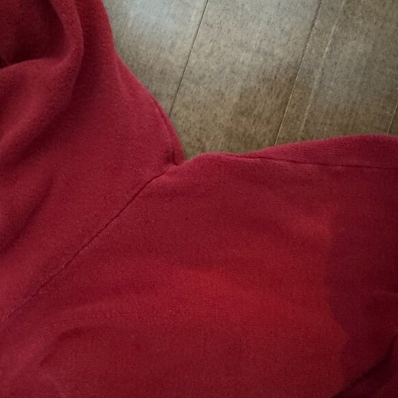 Nautica Red 100% Cotton Quarter-Zip Pullover Sweater – Men’s Size Large - Picture 5 of 5